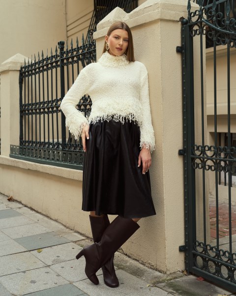 Kadın Topuklu Çizme