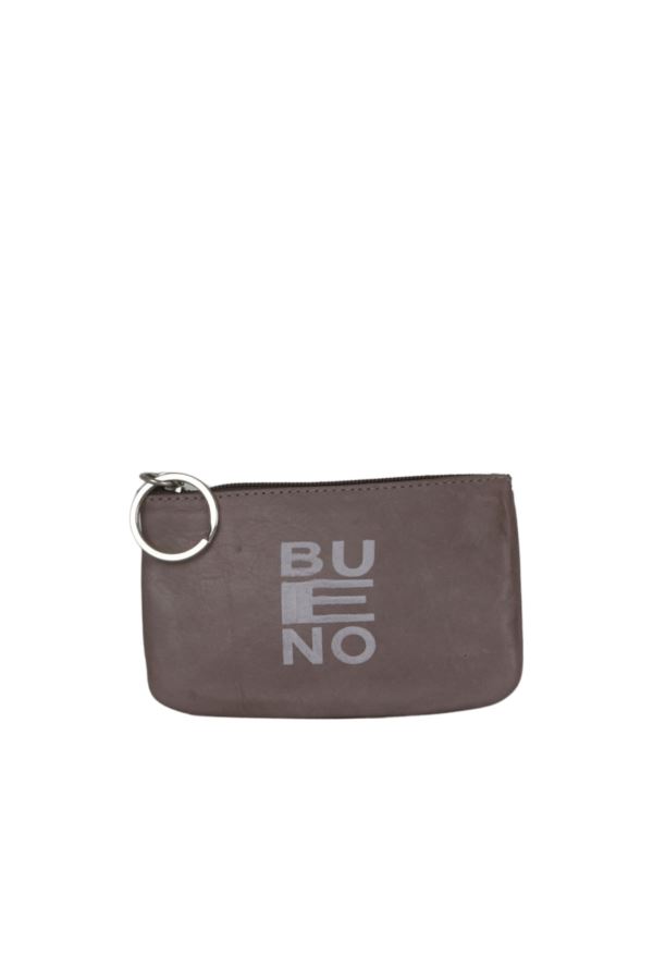 Gri Deri Anahtarlık