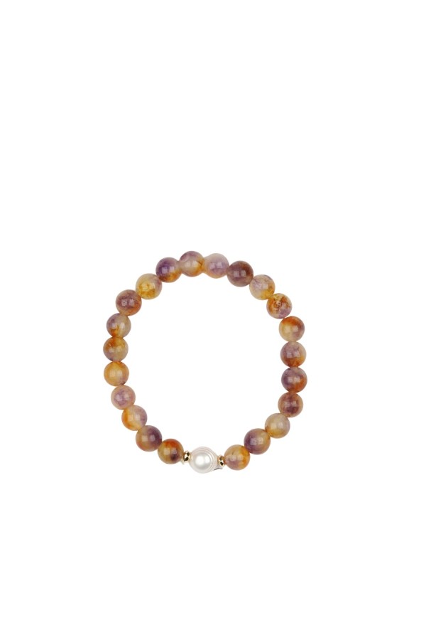 Lila Doğal Taş Bileklik 