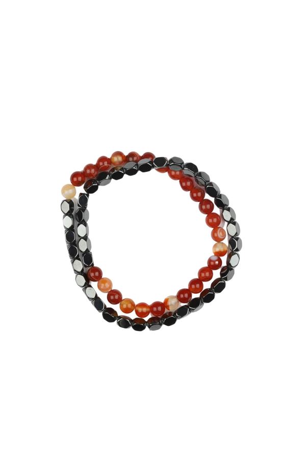 Kiremit Doğal Taş Erkek Bileklik