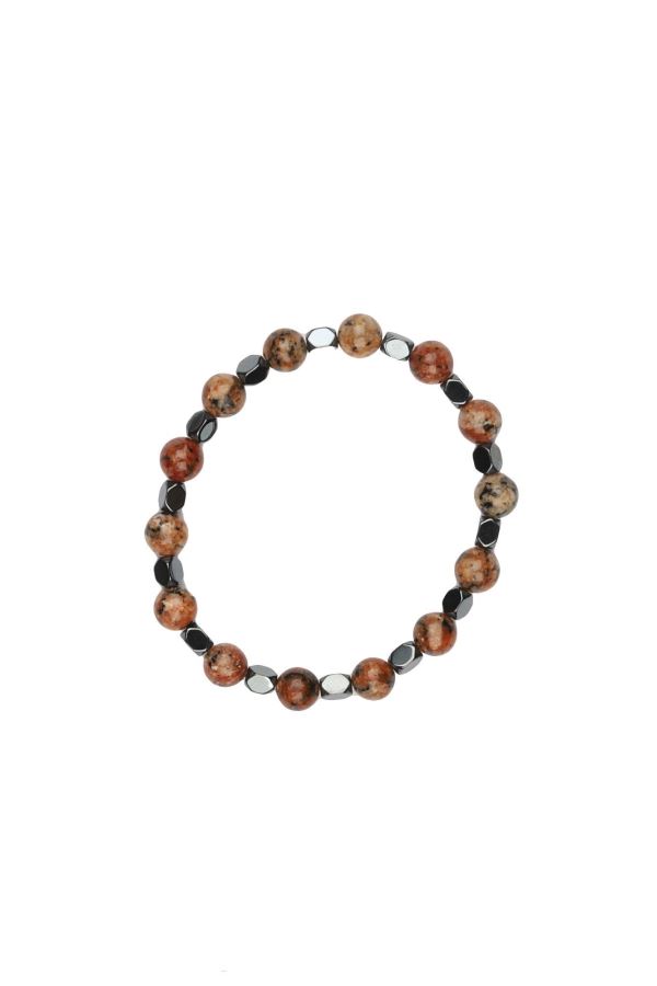 Kiremit Doğal Taş Erkek Bileklik