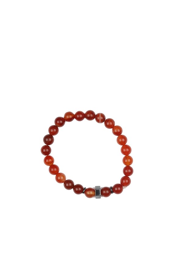 Turuncu Doğal Taş Erkek Bileklik