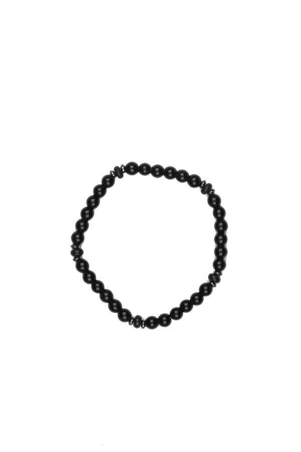 Siyah Doğal Taş Erkek Bileklik