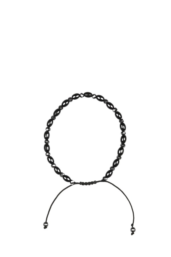 Siyah Doğal Taş Erkek Bileklik