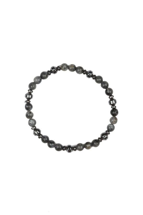 Gri Doğal Taş Erkek Bileklik