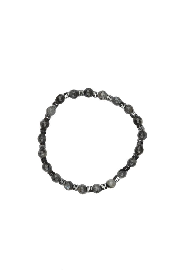 Gri Doğal Taş Erkek Bileklik