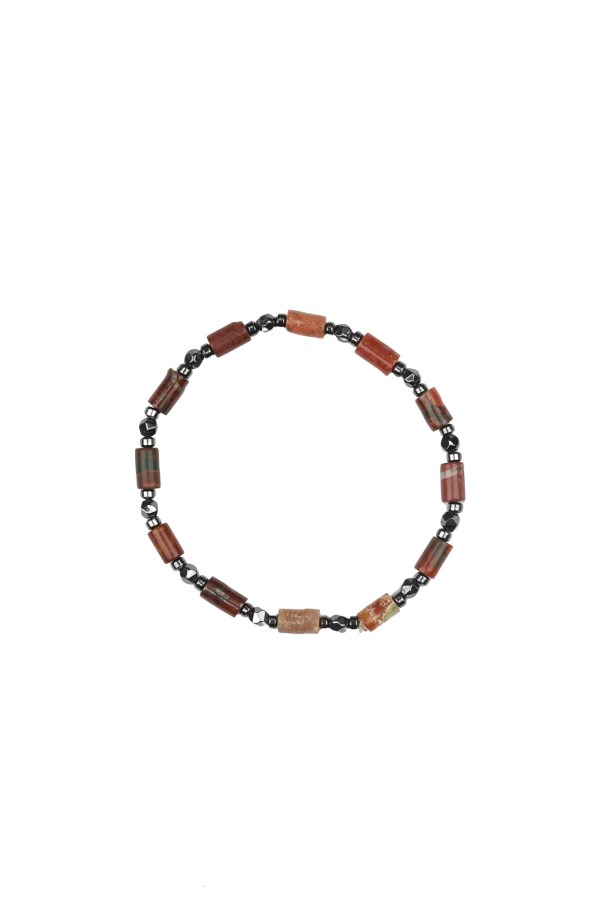Bordo Doğal Taş Erkek Bileklik