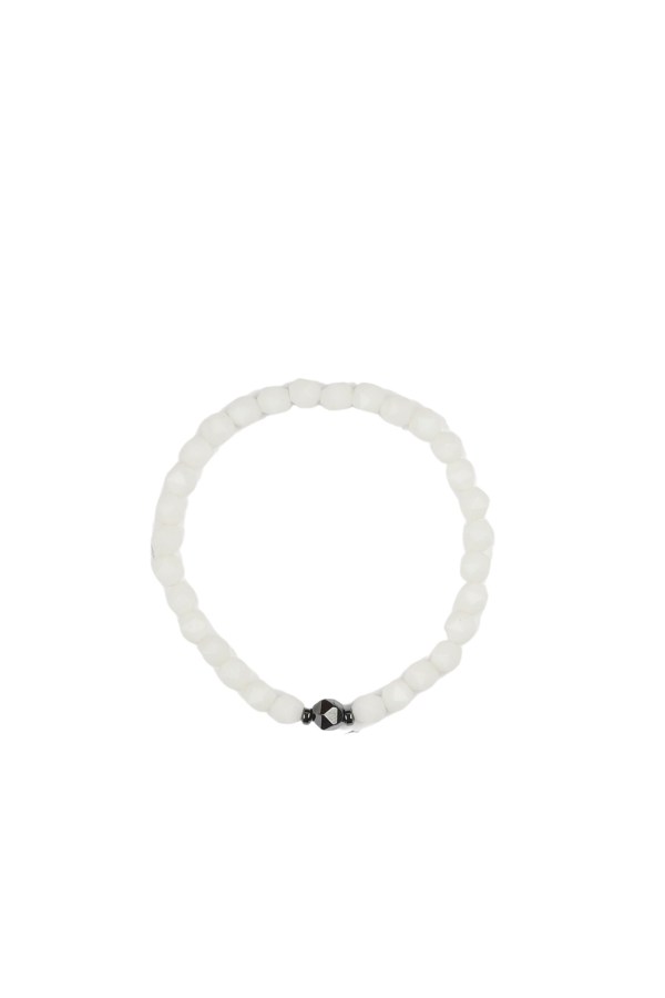 Beyaz Doğal Taş Kadın Bileklik