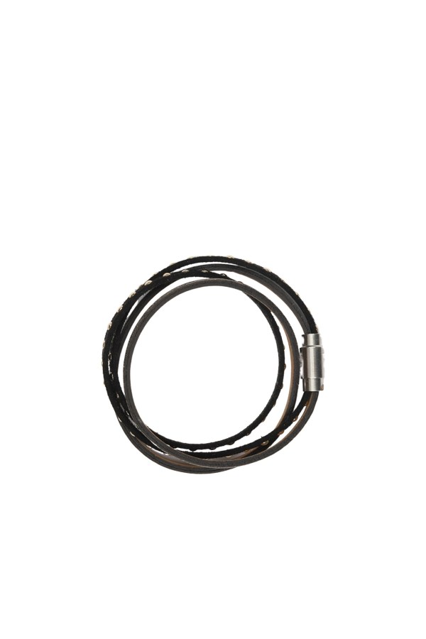 Siyah Deri Kadın Bileklik