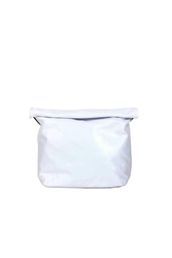 Beyaz Deri Kadın Çapraz Çanta