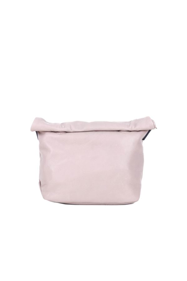 Gri Deri Kadın Çapraz Çanta