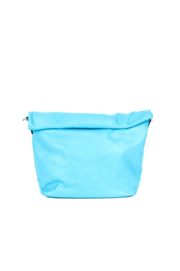 Mavi Deri Kadın Çapraz Çanta