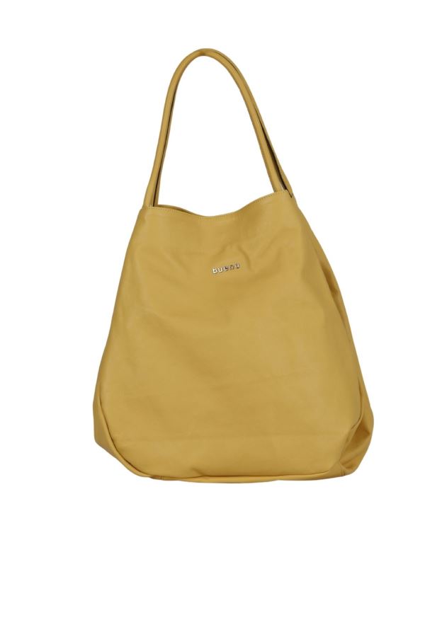 Sarı Deri Kadın Omuz Çantası