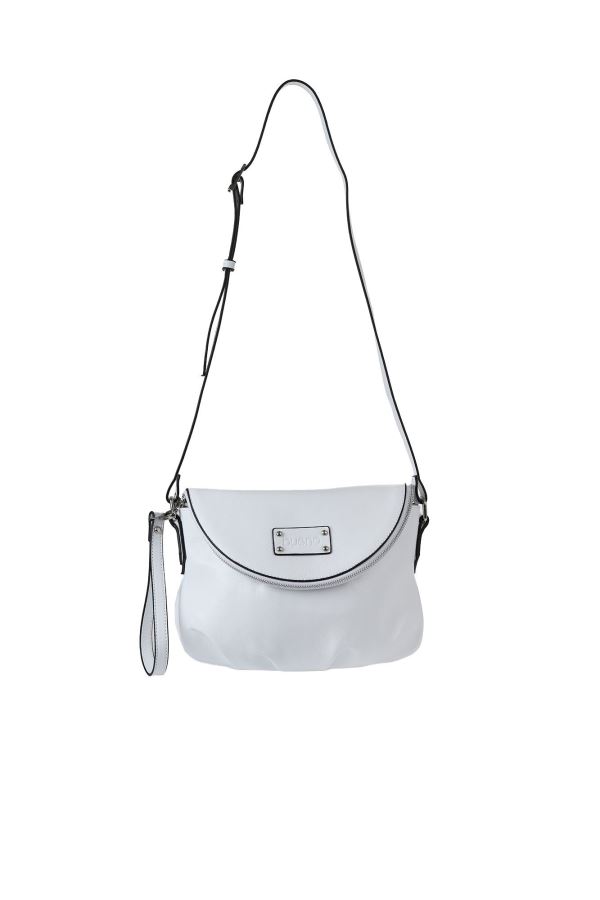 Beyaz Deri Kadın Çapraz Çanta