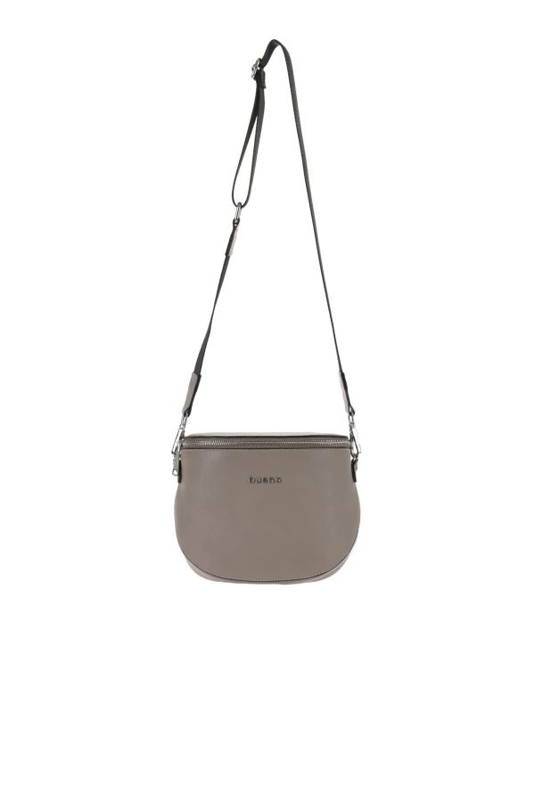 Gri Mlc Deri Kadın Çapraz Çanta