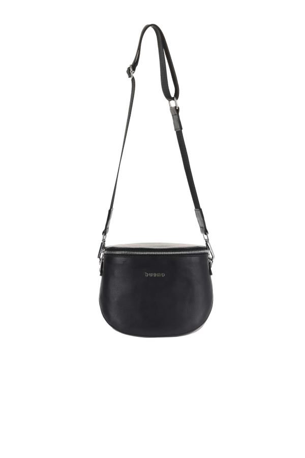 Siyah Mlc Deri Kadın Çapraz Çanta