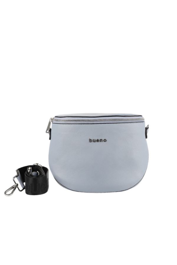 Mavi Açık Deri Kadın Çapraz Çanta