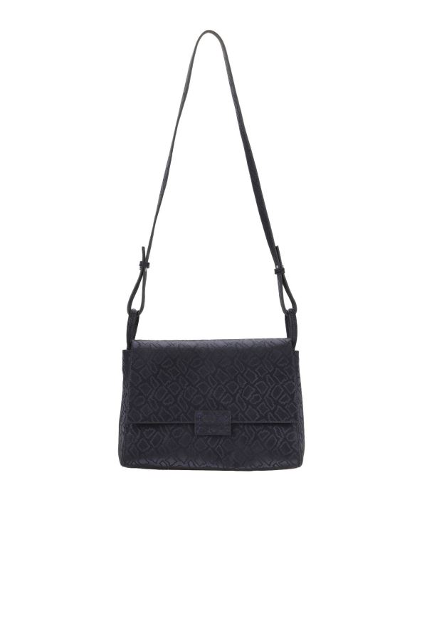 Lacivert Boga Deri Kadın Çapraz Çanta