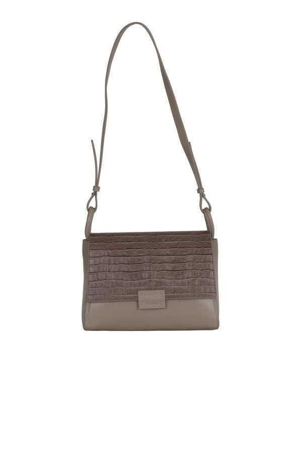 Vizon Deri-Kroko Kadın Çapraz Çanta