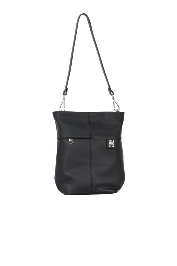 Siyah Deri Kadın Çapraz Çanta 