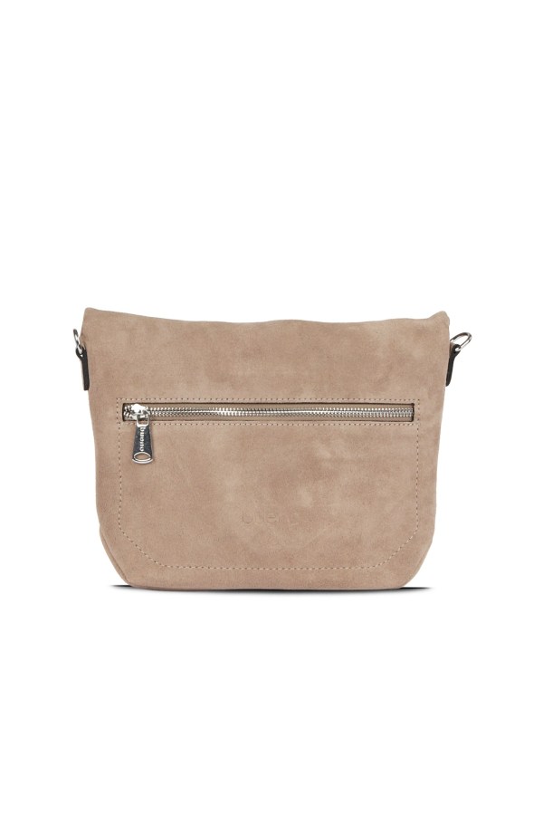 Gri Süet Kadın Çapraz Çanta