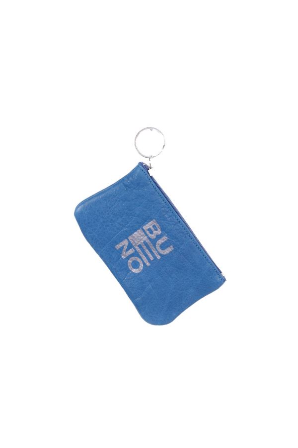 Mavi Deri Anahtarlık