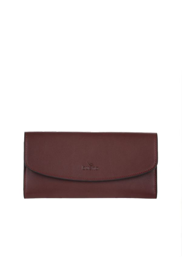 Bordo Deri Kadın Cüzdan