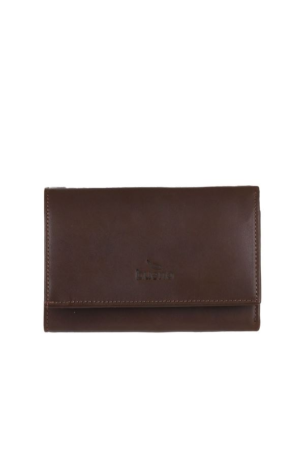 Kahverengi Deri Kadın Cüzdan