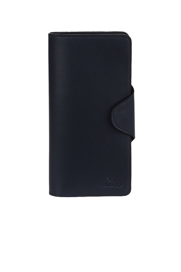 Lacivert Deri Kadın Cüzdan