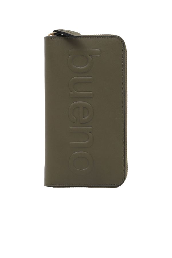 Haki Deri Kadın Cüzdan