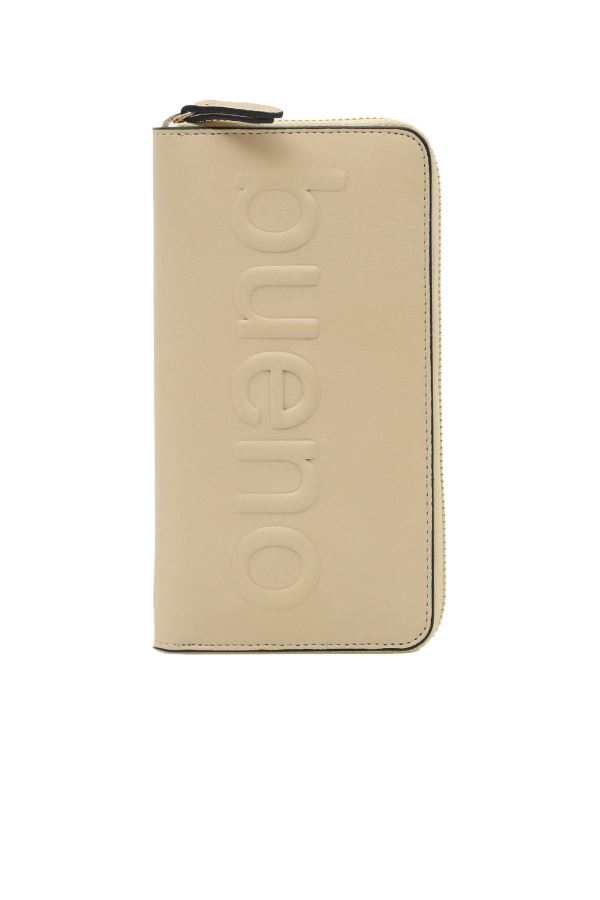 Bej Deri Kadın Cüzdan