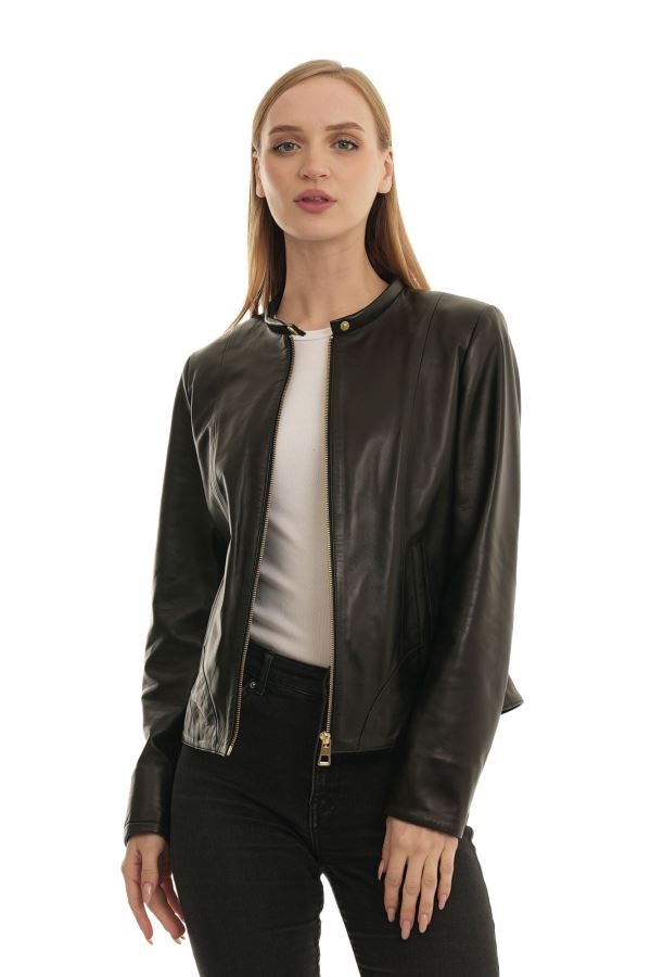 Siyah 132 Natural Deri Deri Mont