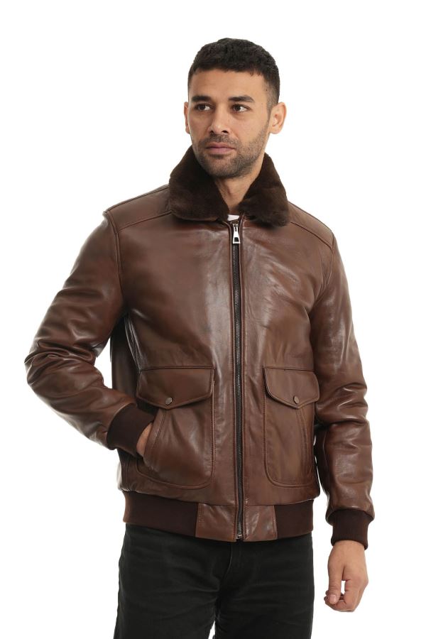 Fındık 132 Antik Deri Deri Mont