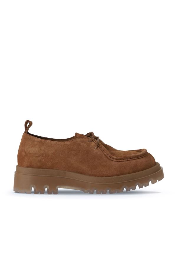 Taba Açık Süet Kadın Klasik Ayakkabı 