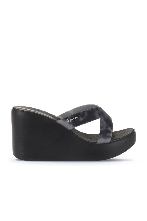 Siyah Ip Ipanema High Fashion Slide Kadın