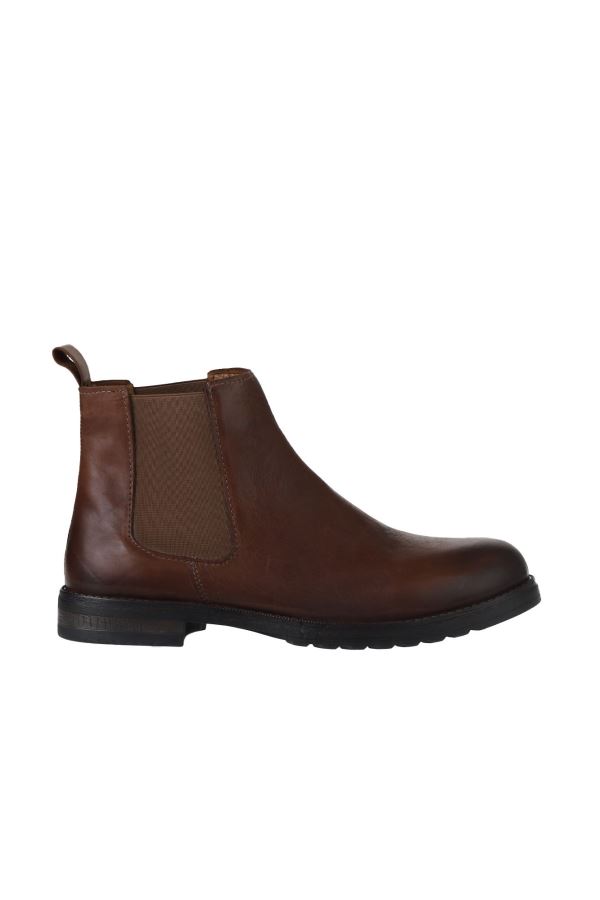 Kahverengi Açık Deri Erkek Bot