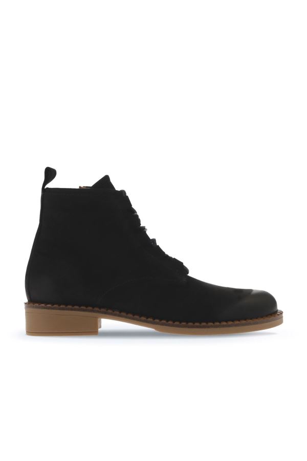 Siyah Nubuk Kadın Düz Bot