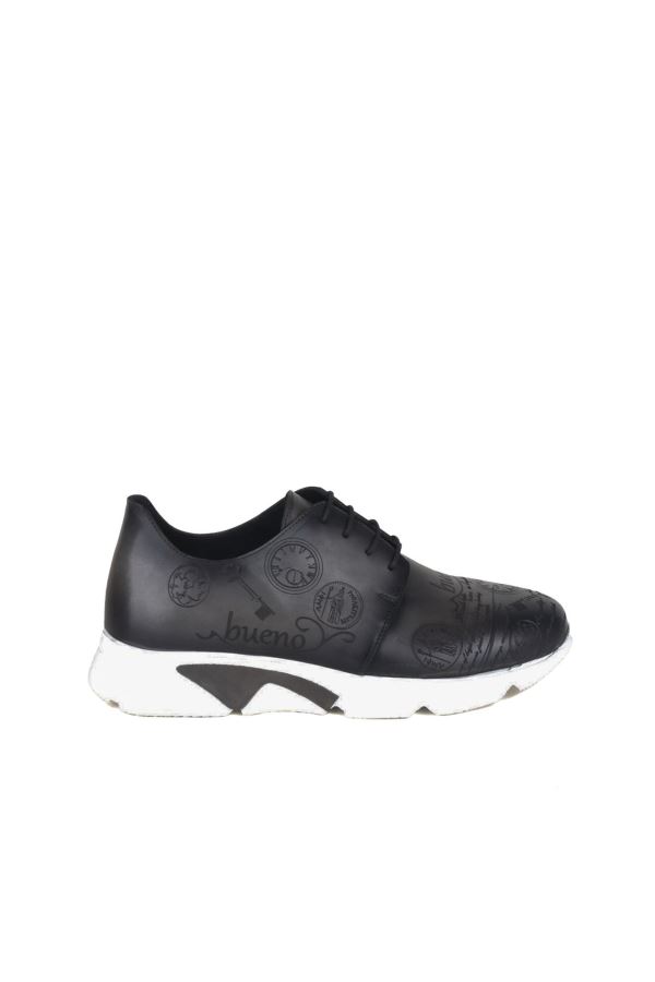 Gri Deri Erkek Spor Ayakkabı