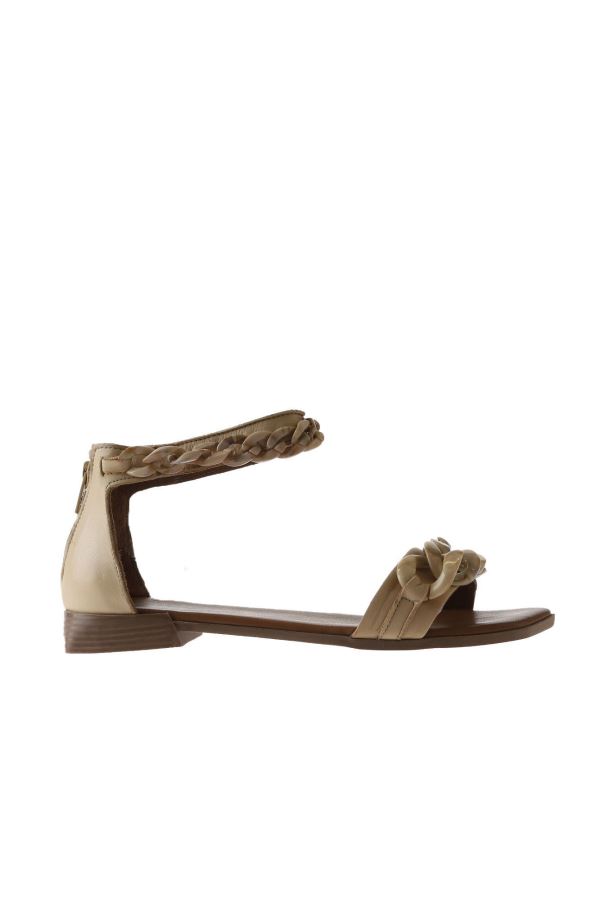 PUDRA DERİ KADIN SANDALET Bueno Shoes