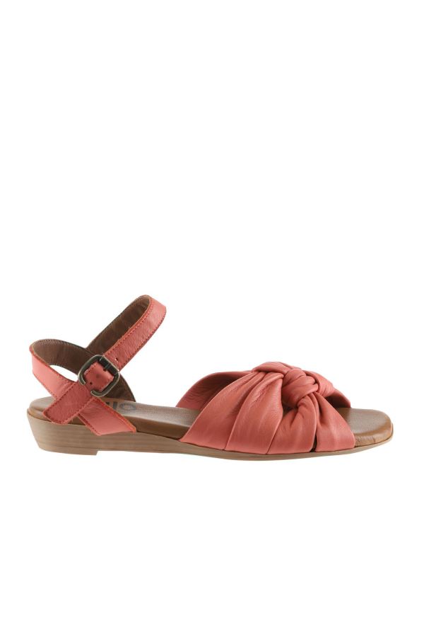 Mercan Deri Kadın Sandalet