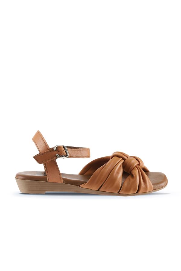 Taba Deri Kadın Sandalet