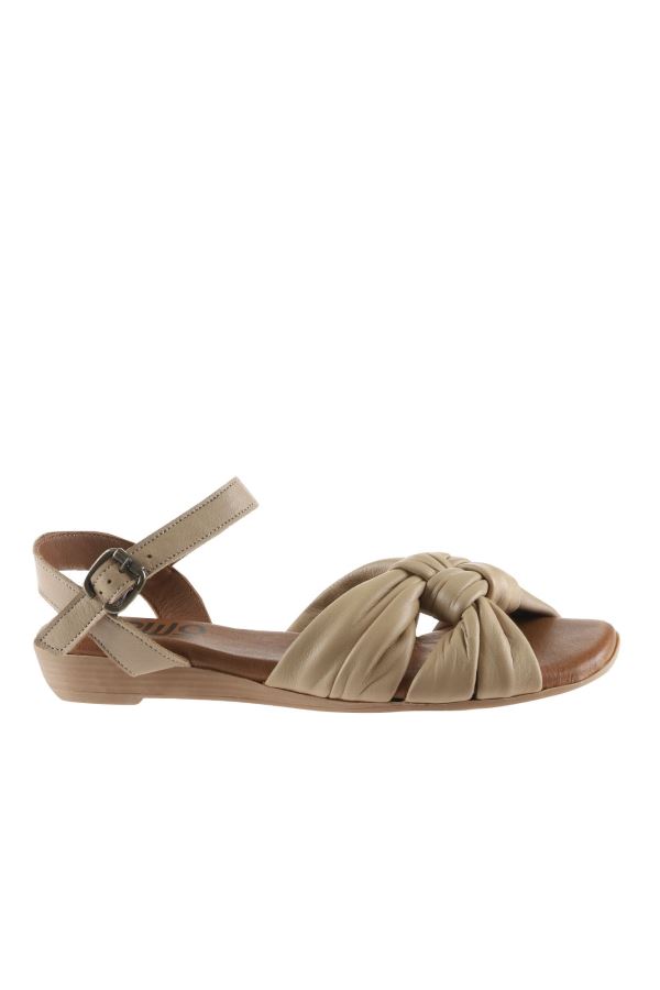 Vizon Deri Kadın Sandalet