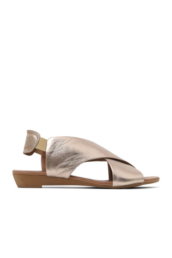 Vizon Deri Kadın Sandalet