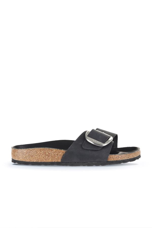 Siyah Birkenstock Birkenstock Madrid Big Buckle Kadın Terlik
