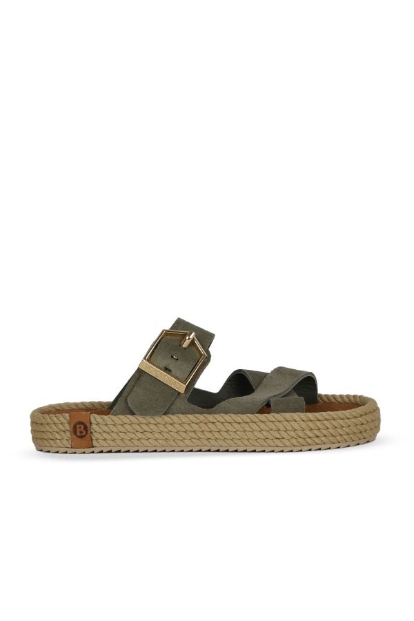 Çağla Süet Bohonomad halat ipli süet terlik