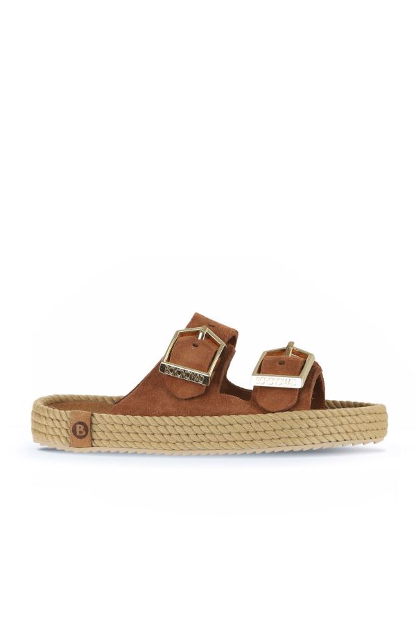 Taba Süet Bohonomad Sydney Kadın Tokalı Terlik