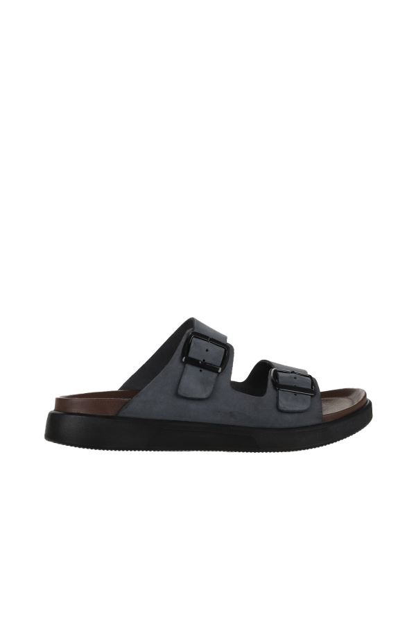 Antrasit Nubuk Erkek Düz Terlik