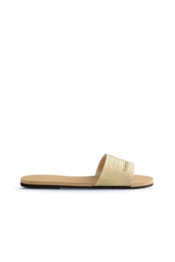 Dore Havaianas Havaianas Kadın Düz Metal Logolu Terlik 