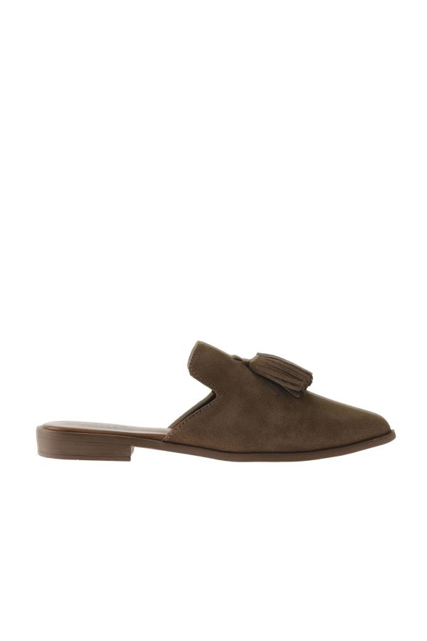 Taba Süet Kadın Düz Terlik