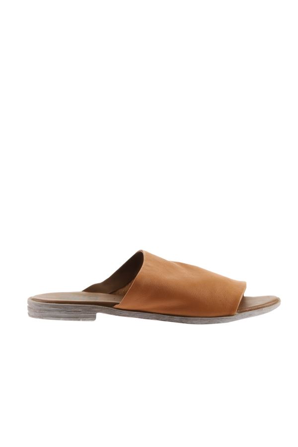 Taba Deri Kadın Düz Terlik